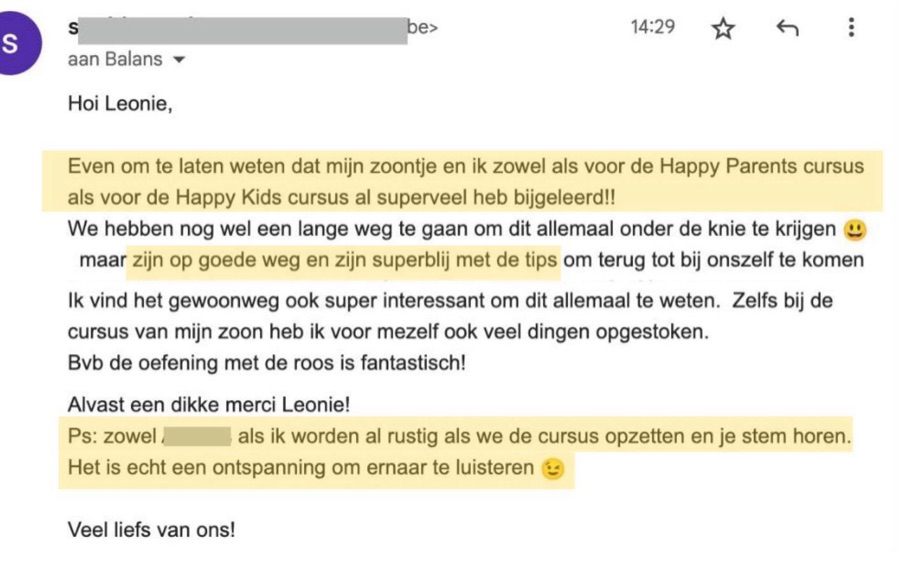 Bericht van een ouder over het FreeHappyKids Programma