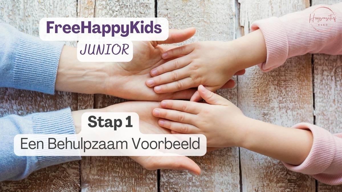 Stap 1: Een behulpzaam voorbeeld - hand van ouder en kind op elkaar