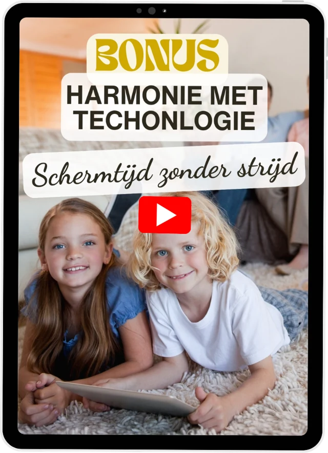 Bonus 4 op een tablet: Schermtijd Zonder Strijd, harmonie met technologie