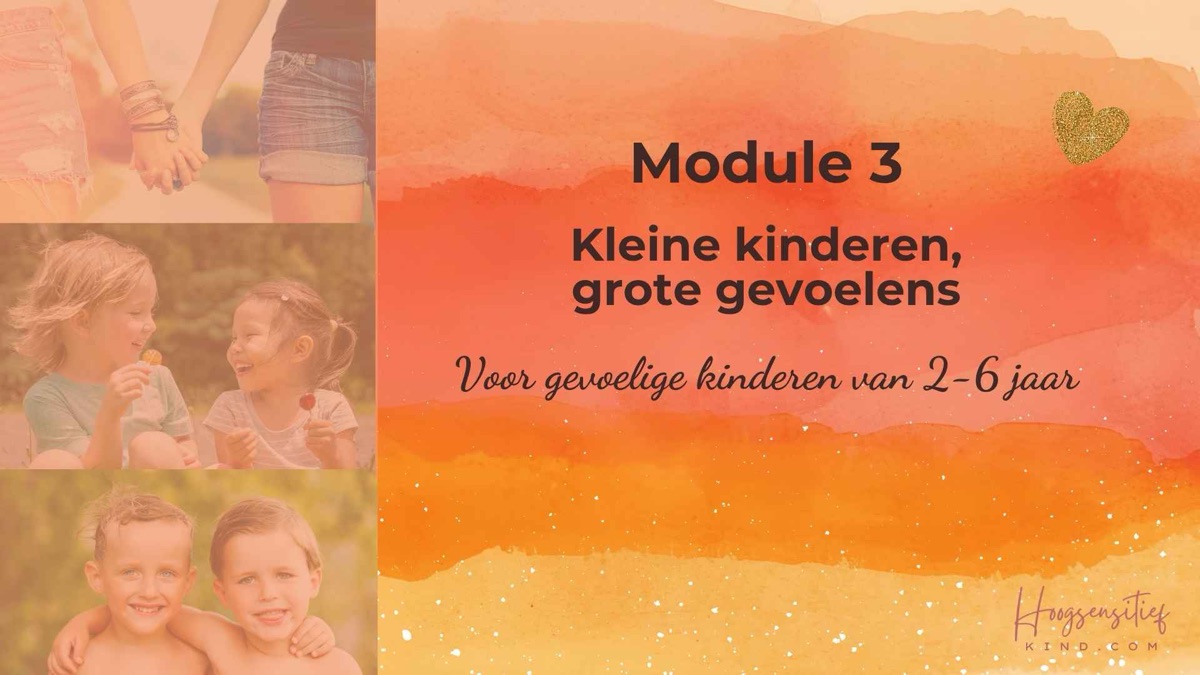 Module 3: Kleine kinderen, grote gevoelens, voor gevoelige kinderen van 2-6 jaar