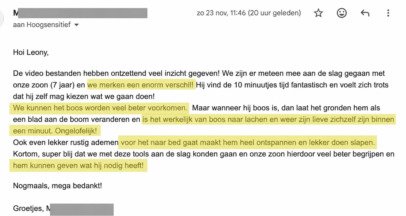Ervaringen Rust Reset - ouder met zoon 7 jaar